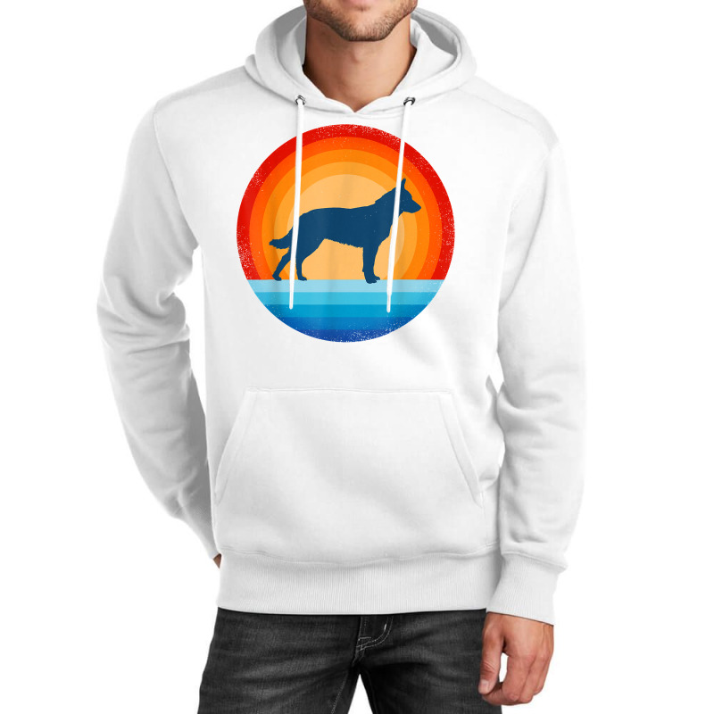 Blue Heeler Australian Cattle Dog Retro Vintage 70s Sunset T Shirt Unisex Hoodie by densonozmastonmq | Artistshot