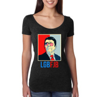 Lgbfjb  Us Flag Sunglasses Women's Triblend Scoop T-shirt | Artistshot