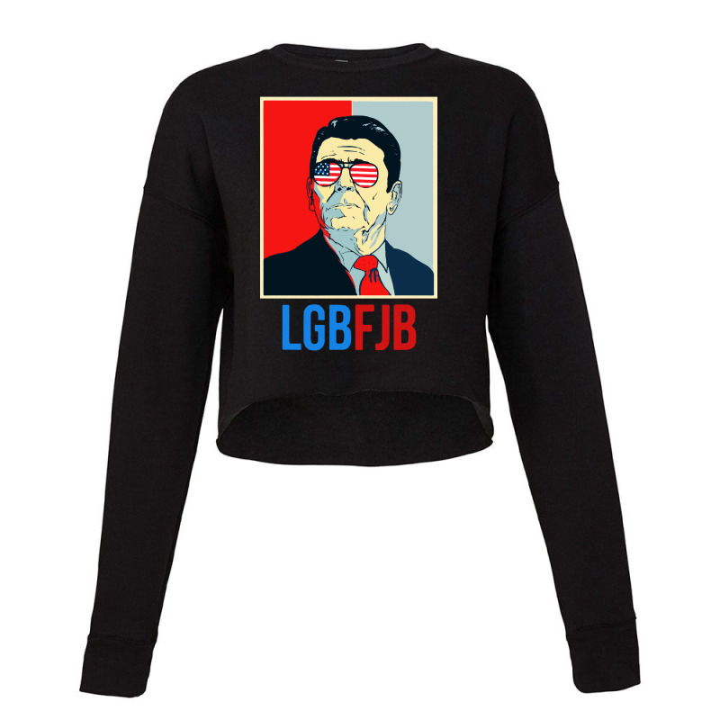 Lgbfjb  Us Flag Sunglasses Cropped Sweater | Artistshot