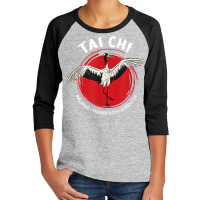 Tai Chi Crane Balance Tranquility Strength   Qigong Tai Chi T Shirt Youth 3/4 Sleeve | Artistshot