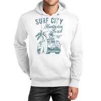 Vintage Cool Huntington Beach Surf City Sunset Surf Minivan Tank Top Unisex Hoodie | Artistshot