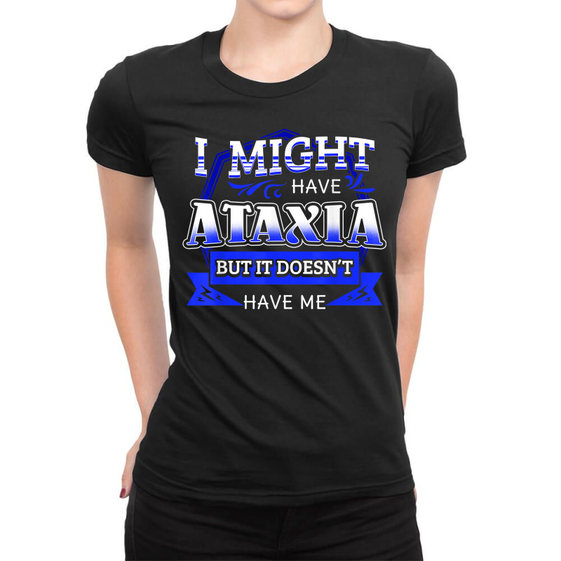 Ataxia Neurological Sign Hemiataxia Blue Ribbon Neurologists T Shirt Ladies Fitted T-Shirt by BrunkeMiaysia | Artistshot