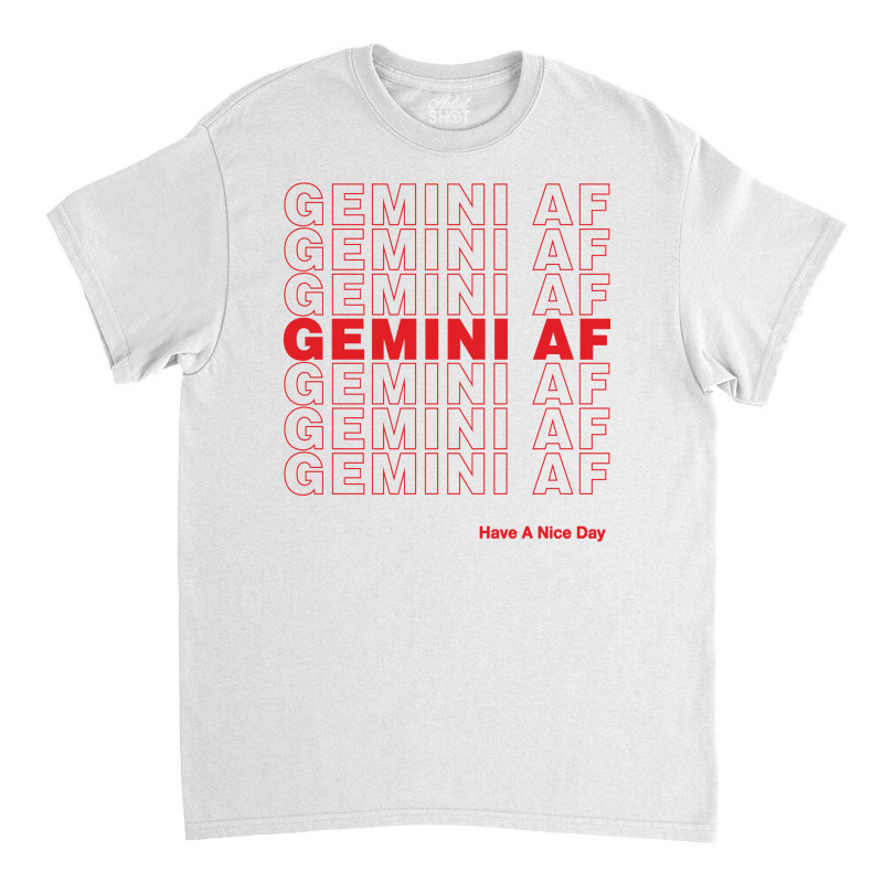 Gemini Af Classic T-shirt by Artees Artwork | Artistshot