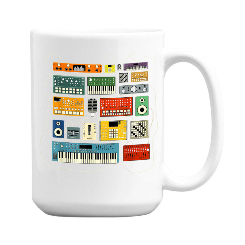 Synthesizer And Drum Machine For Electronic Musician T Shirt 15 Oz Coffee Mug | Artistshot