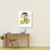 Top Cat Top Circle T Shirt Portrait Canvas Print | Artistshot