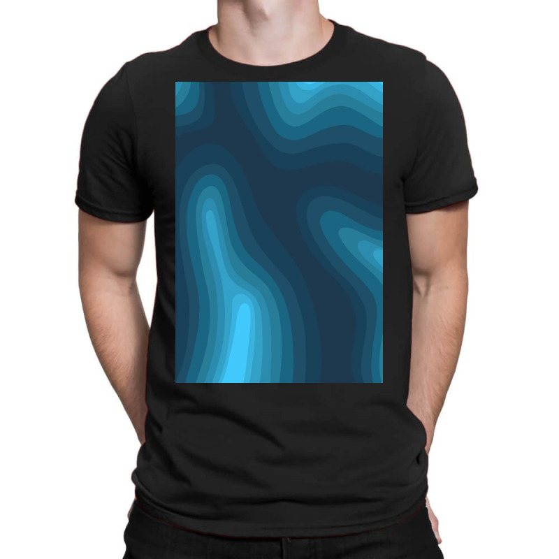 Blue Shapes   Cool T-Shirt by Kelly S | Artistshot