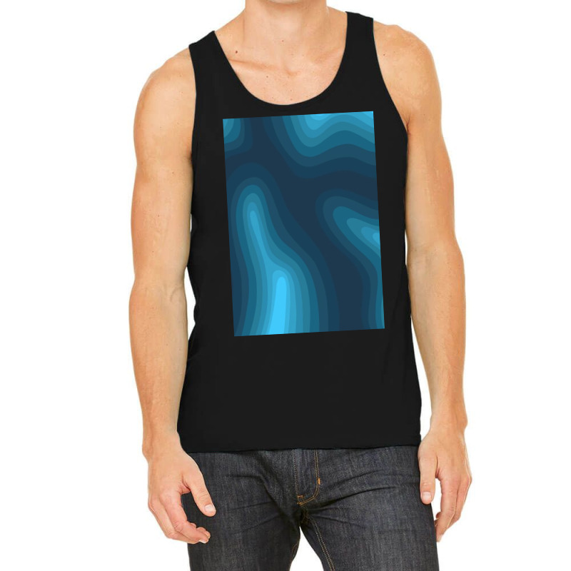 Blue Shapes   Cool Tank Top by Kelly S | Artistshot