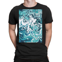 Blue Swirls   Marble T-shirt | Artistshot