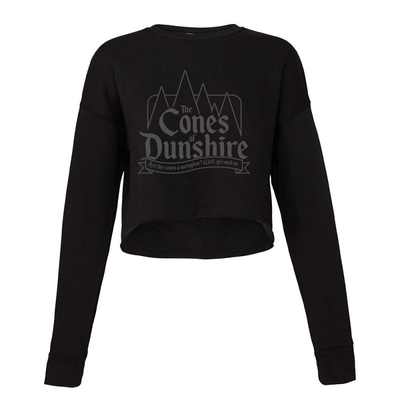 The Cones Of Dunshire Parks And Recreation Design Parks And Rec Cropped Sweater by toxic.moxie | Artistshot