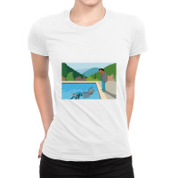 The Drowning Narcissus   Bojack Horseman Fanart Bojack Horseman Ladies Fitted T-shirt | Artistshot