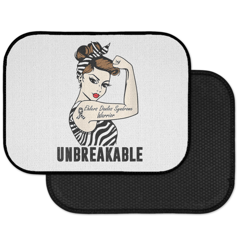 Womens Ehlers Danlos Syndrome Warrior Unbreakable Strong Woman V Neck Rear Car Mat | Artistshot