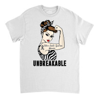 Womens Ehlers Danlos Syndrome Warrior Unbreakable Strong Woman V Neck Classic T-shirt | Artistshot