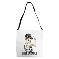 Womens Ehlers Danlos Syndrome Warrior Unbreakable Strong Woman V Neck Adjustable Strap Totes | Artistshot