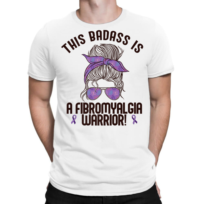 This Badass Is A Fibromyalgia Warrior Awareness Woman Meme Premium T S T-shirt | Artistshot