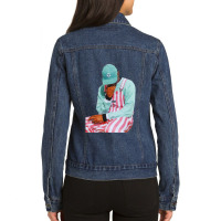 Retro  Minimal Mens Womens Ladies Denim Jacket | Artistshot