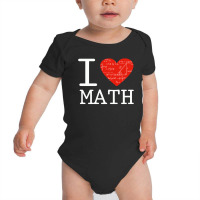 I Love Mathematics Baby Bodysuit | Artistshot