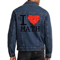 I Love Mathematics Men Denim Jacket | Artistshot