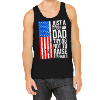 Mens Anti Liberal Just A Regular Dad Trying Not To Raise Liberals T Sh Tank Top | Artistshot