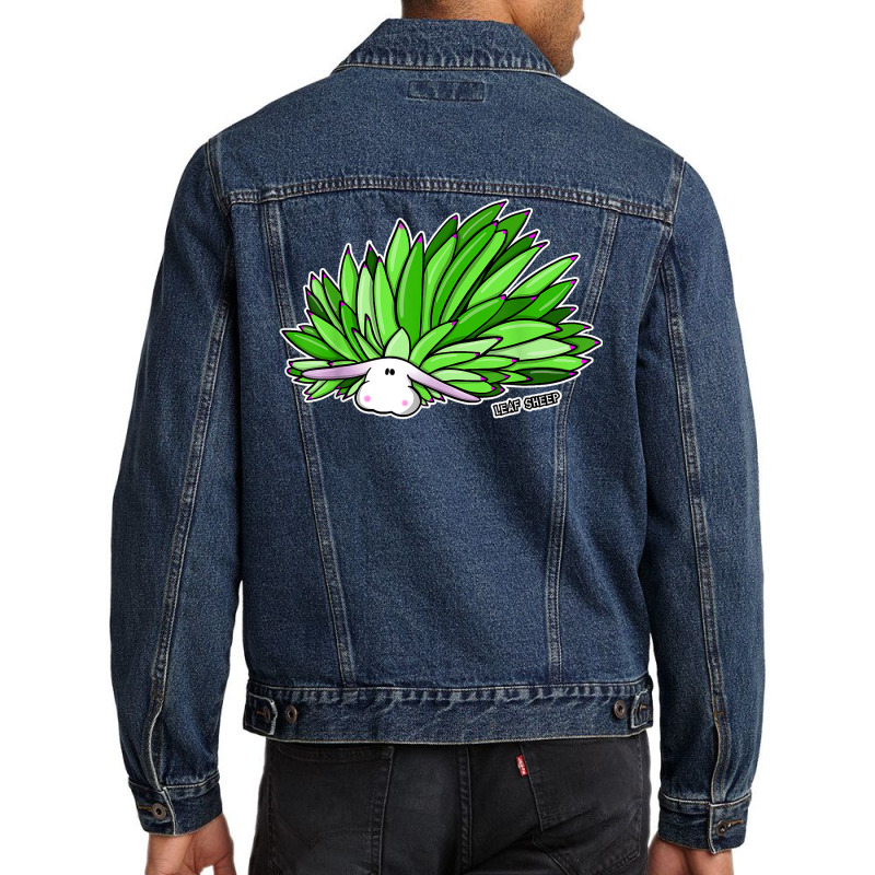 Leaf Sheep Cute Ocean Sea Slug Costasiella Kuroshimae Kawaii T Shirt Men Denim Jacket | Artistshot