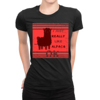 Funny Llama T  Shirt Funny Llama Alpaca T  Shirt Ladies Fitted T-shirt | Artistshot