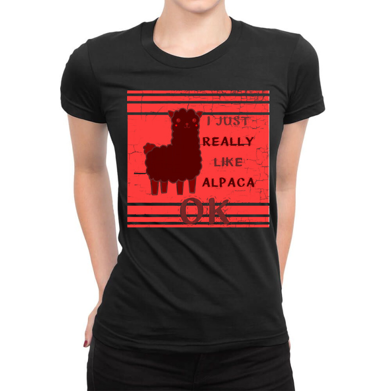 Funny Llama T  Shirt Funny Llama Alpaca T  Shirt Ladies Fitted T-Shirt by improbablerecent | Artistshot