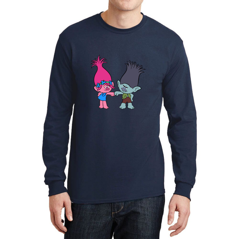 Branch And Poppy Trolls Long Sleeve Shirts | Artistshot