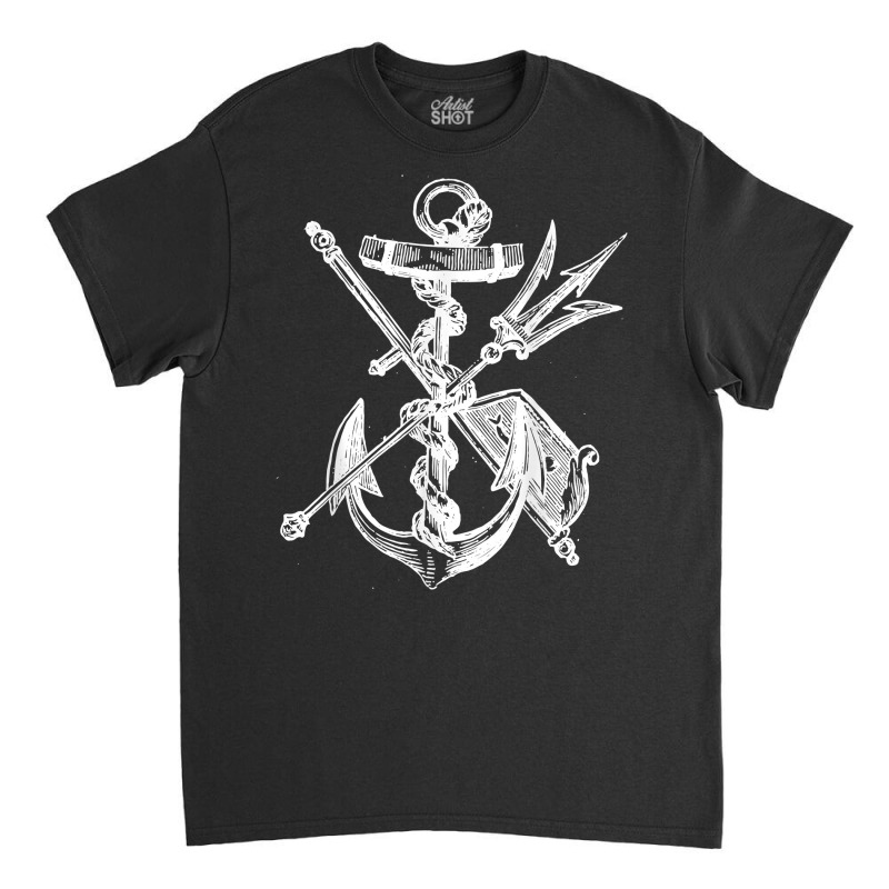 Poseidon Symbol Trident Ancient Greece Anchore T Shirt Classic T-shirt | Artistshot