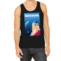 Vintage Style Santorini Travel Tank Top | Artistshot