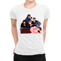 Classic Film  Comedy Films Painting Ladies Fitted T-shirt | Artistshot