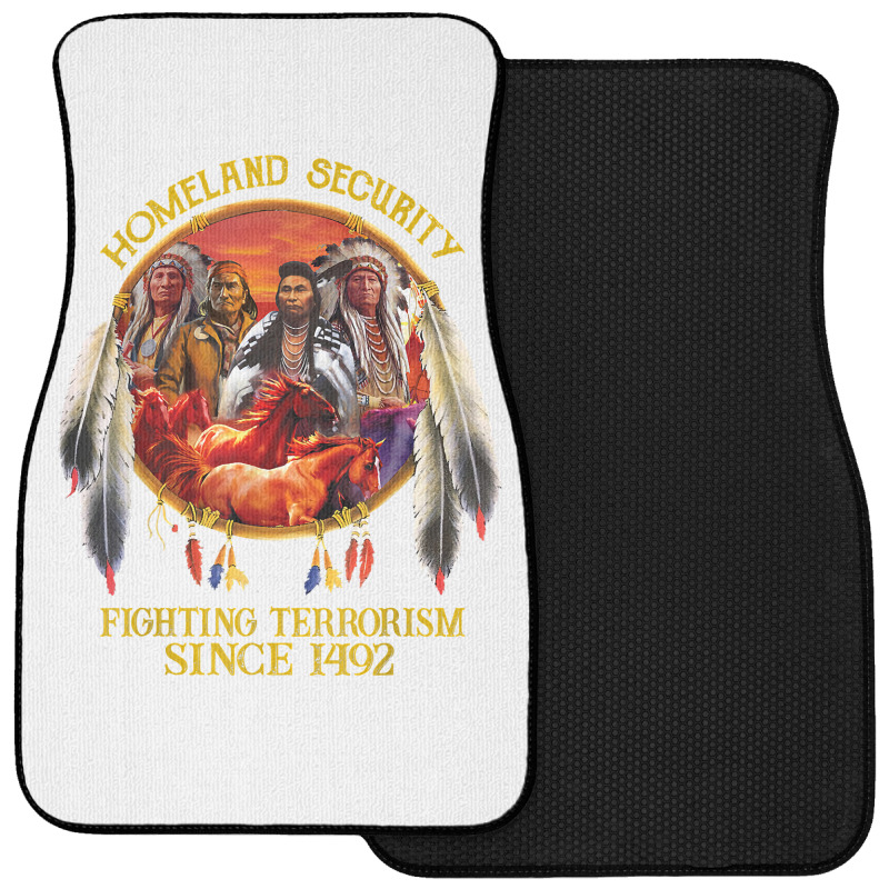 Original Founding Fathers Native American Indian Tribe T Shirt Front Car Mat | Artistshot