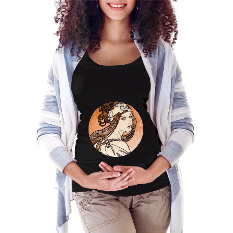 Classic Retro Alphonses Women Men Maternity Scoop Neck T-shirt by ReaganArtists | Artistshot