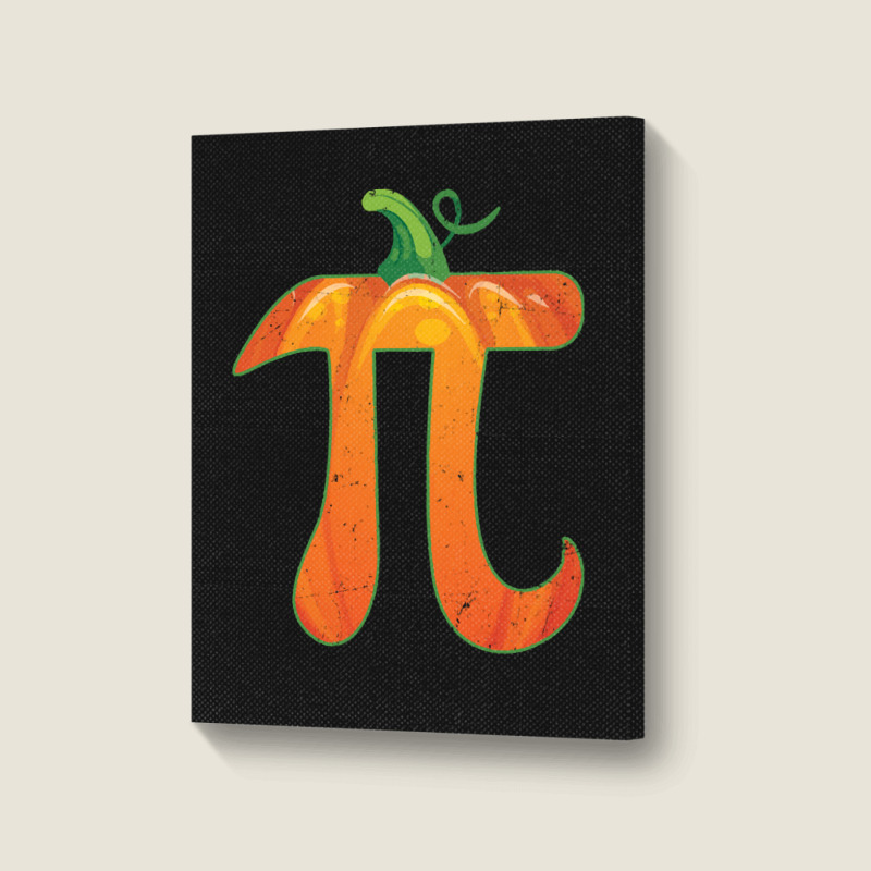 Pumpkin Pi Halloween Costume T  Shirt Funny Pumpkin Pi Halloween Costu Portrait Canvas Print | Artistshot