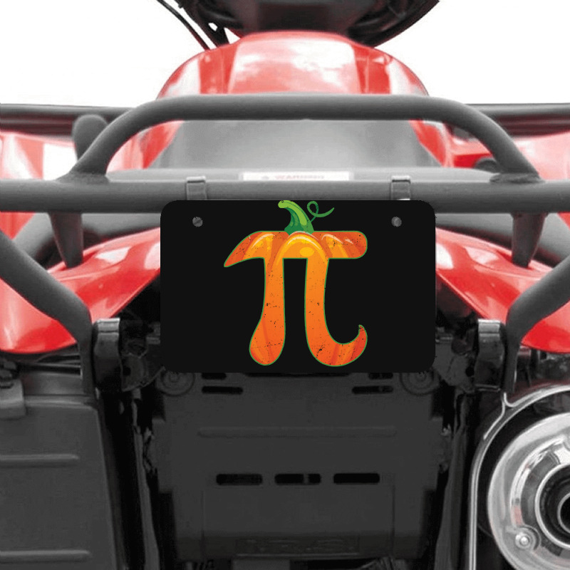 Pumpkin Pi Halloween Costume T  Shirt Funny Pumpkin Pi Halloween Costu Atv License Plate | Artistshot