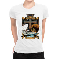 Sms Emden   Swan Of The East   World War I Light Cruiser T Shirt Ladies Fitted T-shirt | Artistshot