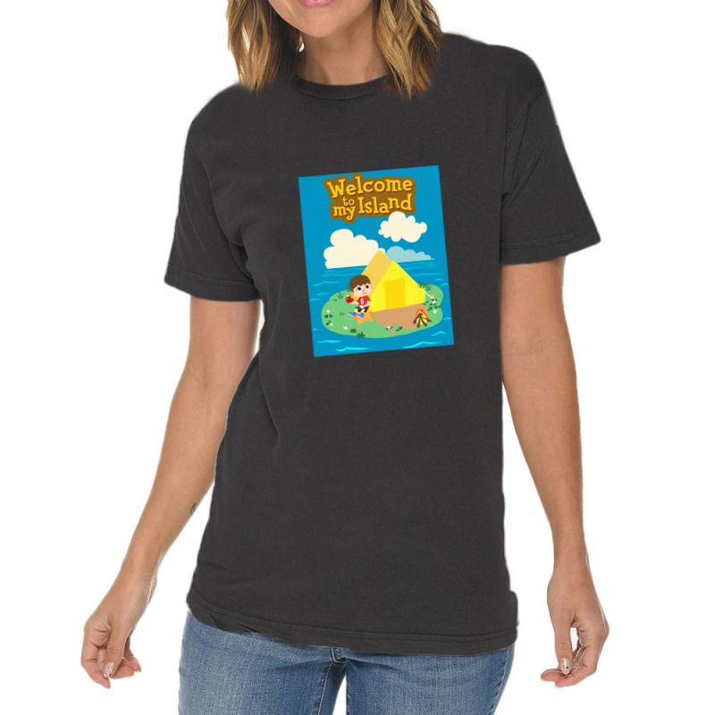 Welcome To My Island Animal Vintage T-Shirt by kabarkabur | Artistshot