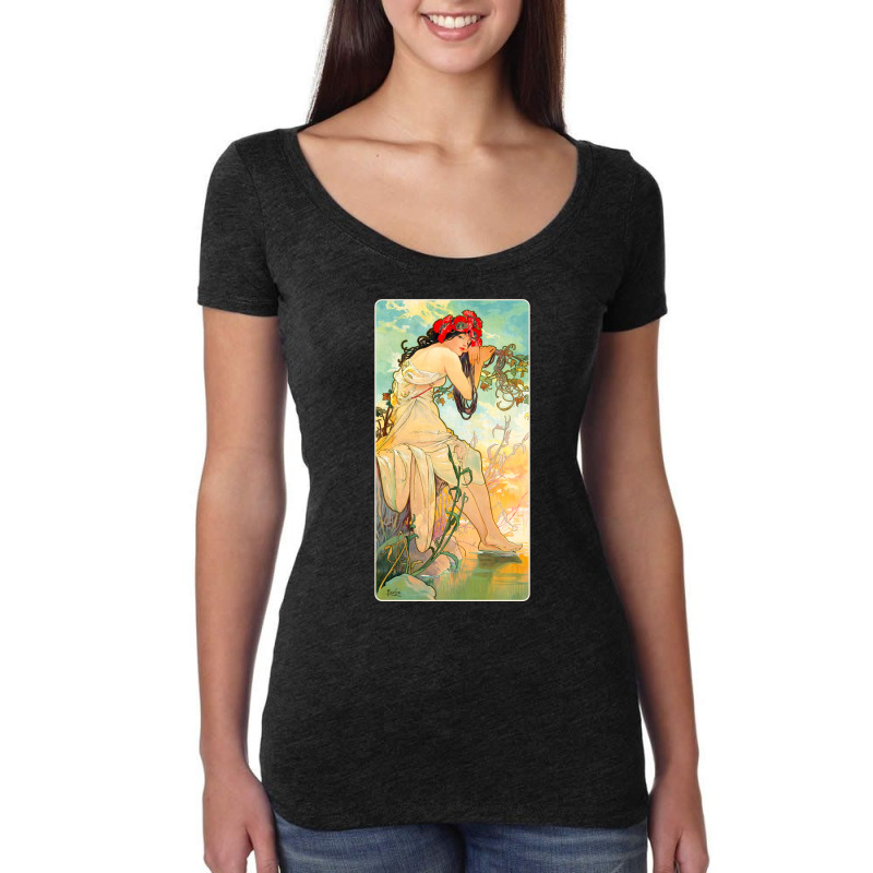 Retro Cartoon  Muchas Women Men Women's Triblend Scoop T-shirt by ReaganArtists | Artistshot