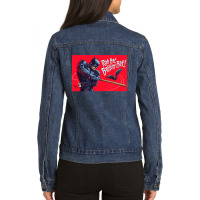 Graphic Vintage  Vampire Day Gifts Ladies Denim Jacket | Artistshot