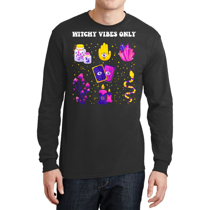 Witchy Vibes T  Shirt Witchy Vibes Only   Magical T  Shirt Long Sleeve Shirts | Artistshot