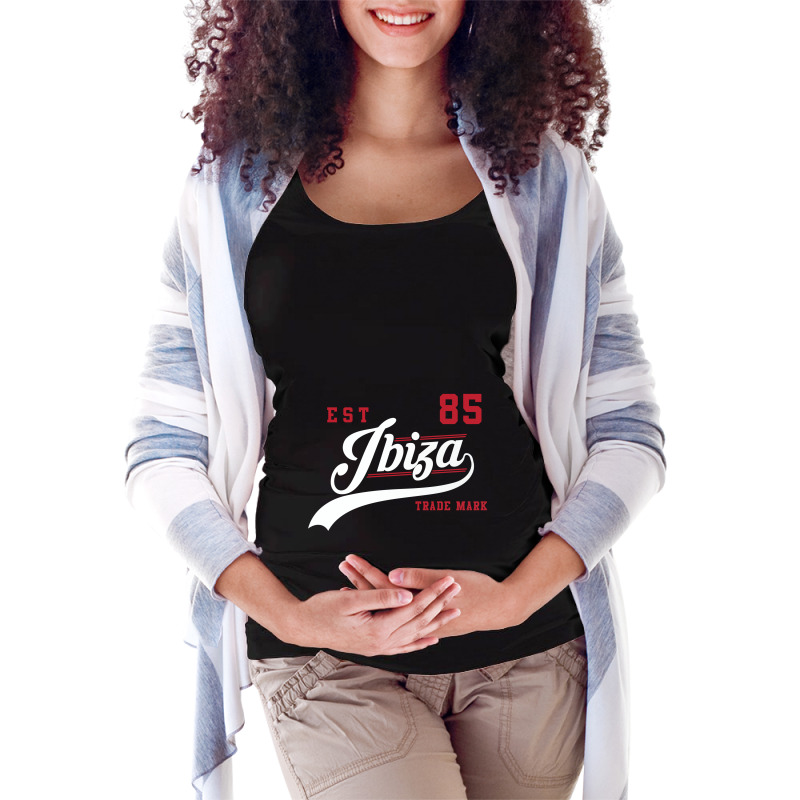 Ibiza Est 85 Sports Ibiza Maternity Scoop Neck T-shirt | Artistshot