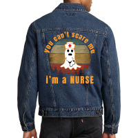 You Cant Scare Me T  Shirt Y O U C A N' T S C A R E M E I' M A N U R S Men Denim Jacket | Artistshot