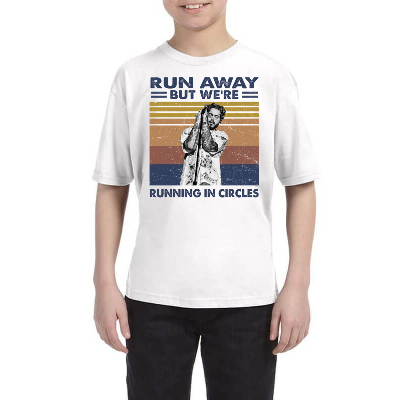 Run Away But We're Running In Circles Youth Tee by Adriana_Torquemada | Artistshot