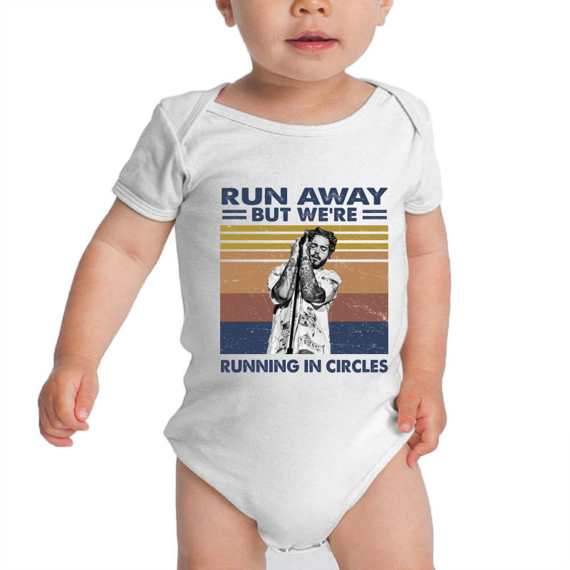 Run Away But We're Running In Circles Baby Bodysuit by Adriana_Torquemada | Artistshot