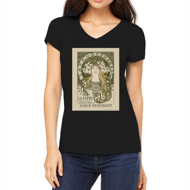 Retro Vintage  Stained Glass Women My Favorite Women's V-Neck T-Shirt by ReaganArtists | Artistshot