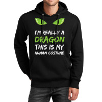 I'm Really A Dragon This Is My Human Costume T Shirt Cute Design Chara Unisex Hoodie | Artistshot