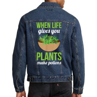 Chinese Herbal Medicine Herbalist Humor Plant Nature Therapy T Shirt Men Denim Jacket | Artistshot