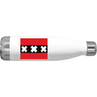 Amsterdam Flag Xxx Netherlands Holland Red Black White Stainless Steel Water Bottle | Artistshot