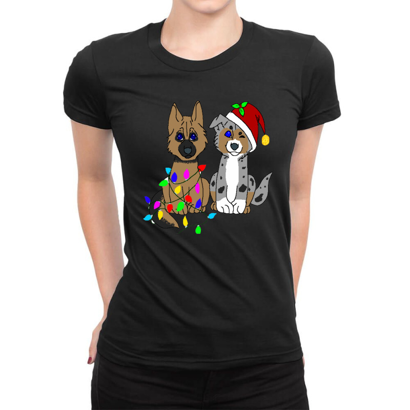 Aussie Dog Ladies Fitted T-Shirt by Ora | Artistshot