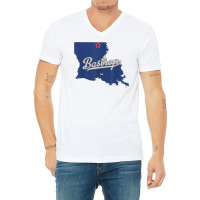 Bastrop Louisiana La Map T Shirt V-neck Tee | Artistshot