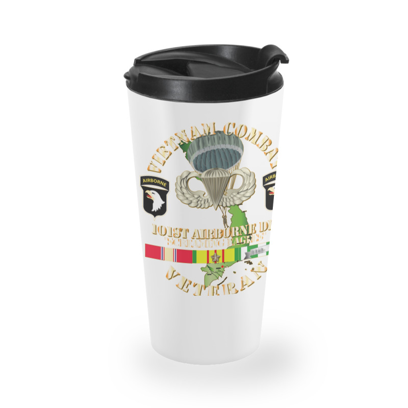 Vietnam Coombat Veteran W 101st Airborne Travel Mug | Artistshot