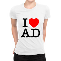 I Heart Ad (andorra) Ladies Fitted T-shirt | Artistshot